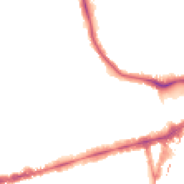 Night-time road noise heatmap for W5 2AN