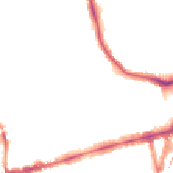 Night-time road noise heatmap for W5 2AW