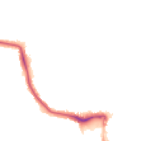 Night-time road noise heatmap for W5 2HE