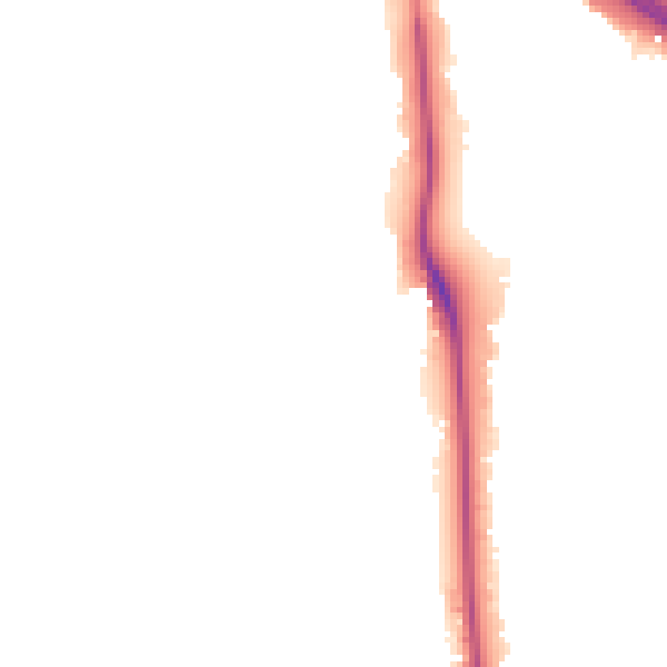 Night-time road noise heatmap for W5 2JT