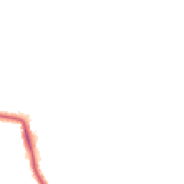 Night-time road noise heatmap for W5 2QH