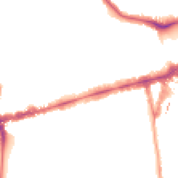 Night-time road noise heatmap for W5 2SN