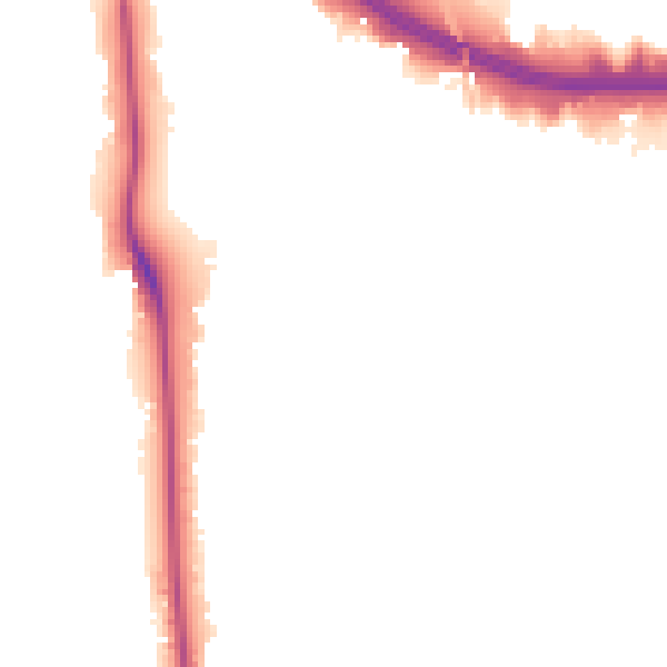 Night-time road noise heatmap for W5 3EE