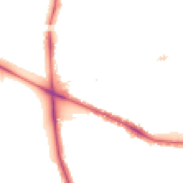 Night-time road noise heatmap for W5 3LJ