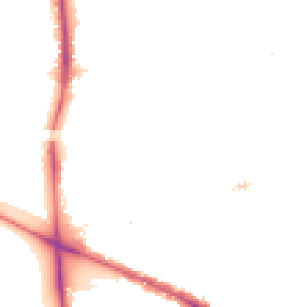Night-time road noise heatmap for W5 3SE