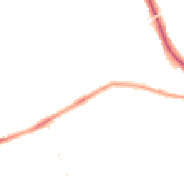 Night-time road noise heatmap for W5 4NE