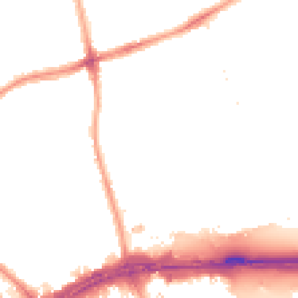 Night-time road noise heatmap for W5 4RG