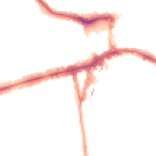 Night-time road noise heatmap for W5 5AP