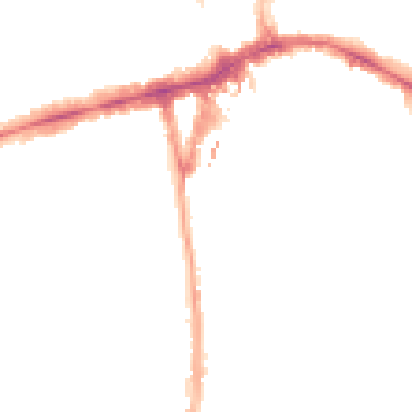 Night-time road noise heatmap for W5 5BD