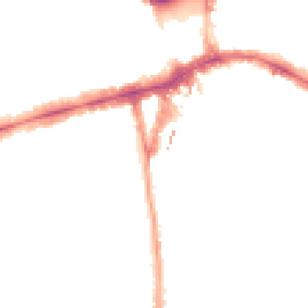 Night-time road noise heatmap for W5 5DA
