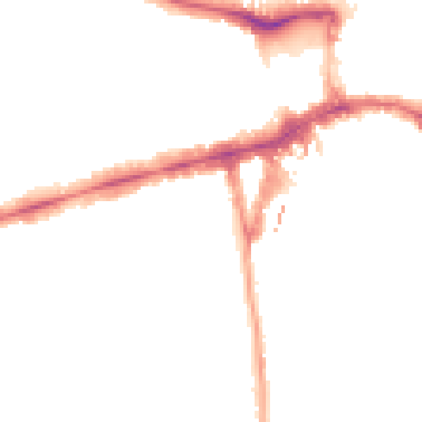 Night-time road noise heatmap for W5 5EF
