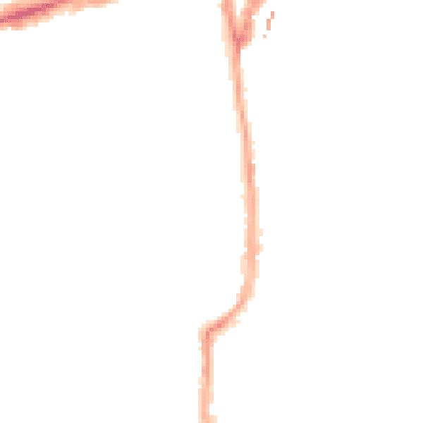 Night-time road noise heatmap for W5 5HX