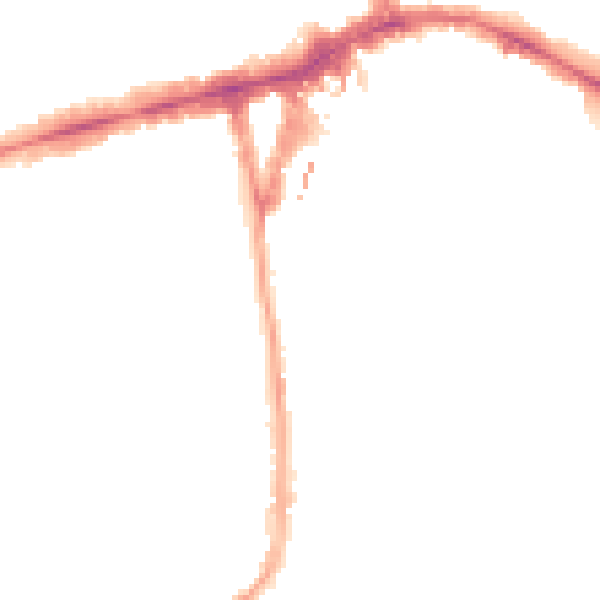Night-time road noise heatmap for W5 5QW