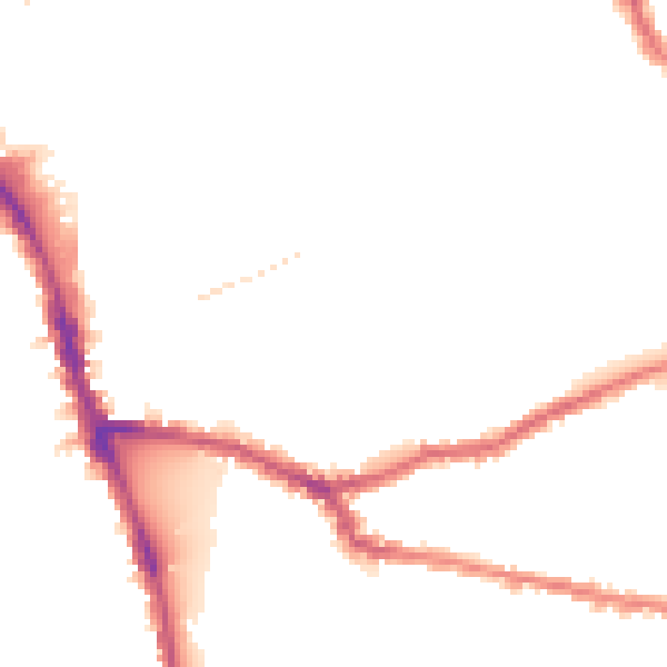 Night-time road noise heatmap for W6 8QR