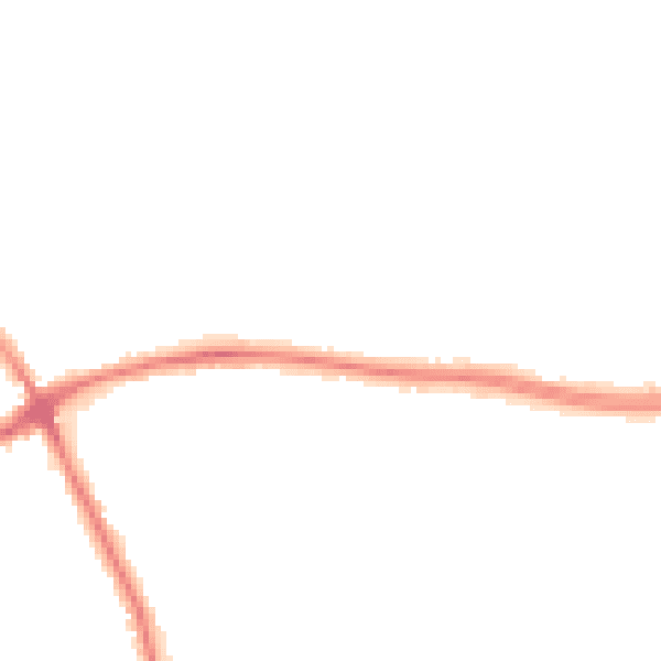 Night-time road noise heatmap for WA1 3EH