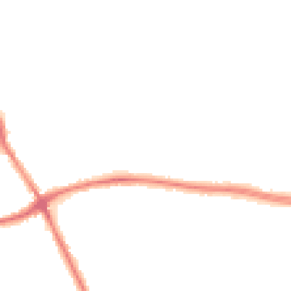 Night-time road noise heatmap for WA1 3JG