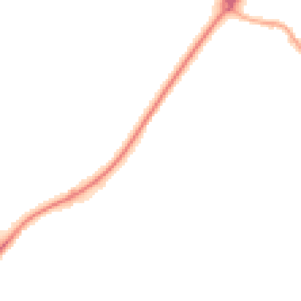 Night-time road noise heatmap for WA11 0AJ