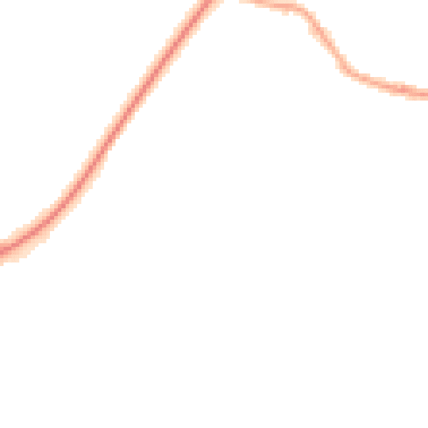 Night-time road noise heatmap for WA11 0DN