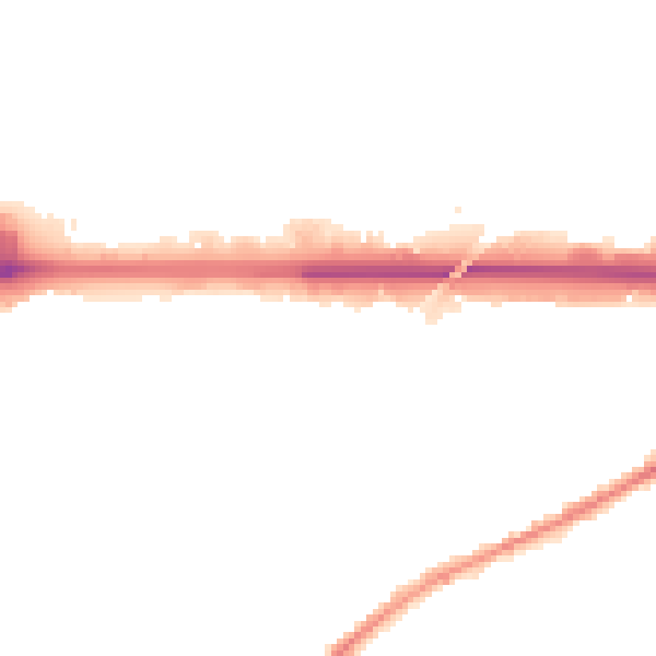 Night-time road noise heatmap for WA11 0GA