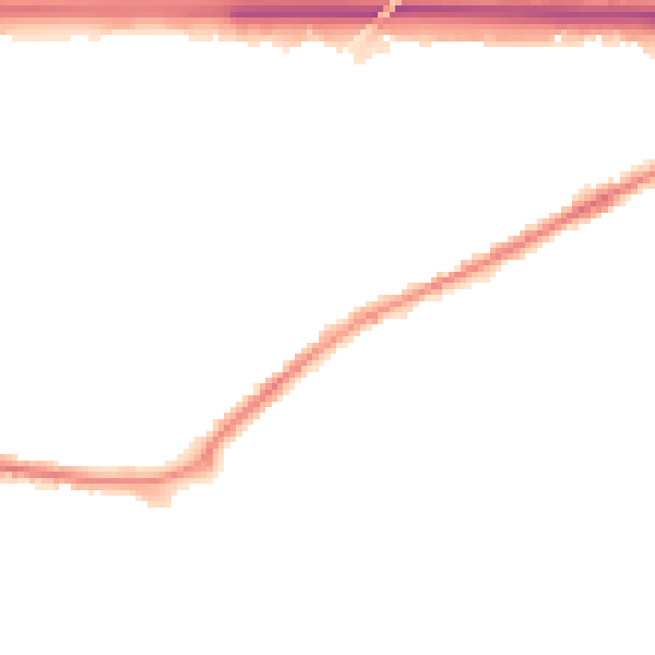 Night-time road noise heatmap for WA11 0LA
