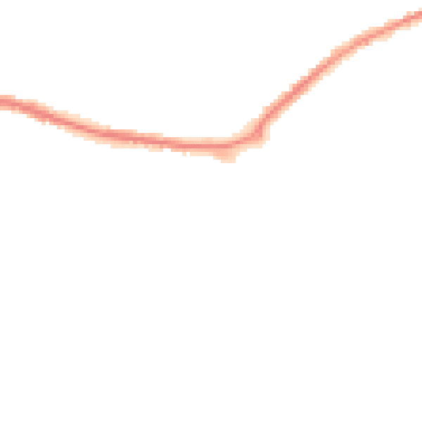 Night-time road noise heatmap for WA11 0XT