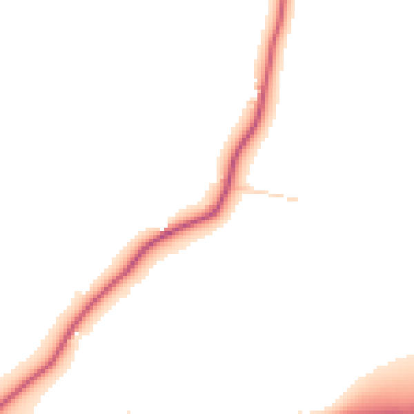 Daytime road noise heatmap for WA11 7RQ