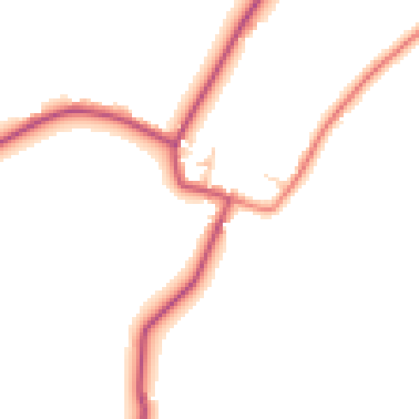 Daytime road noise heatmap for WA11 7SA