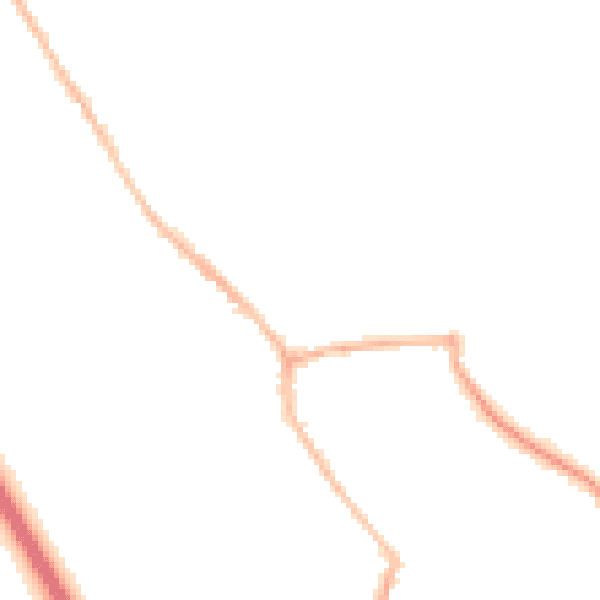 Night-time road noise heatmap for WA11 8BX