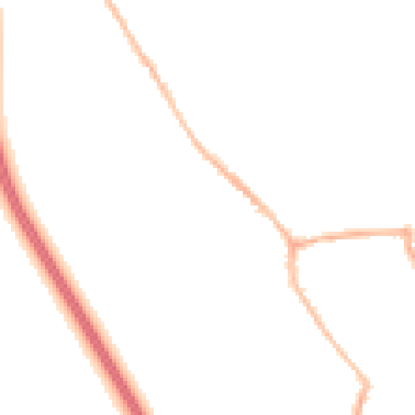 Night-time road noise heatmap for WA11 8DG