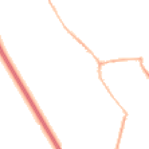 Night-time road noise heatmap for WA11 8DU