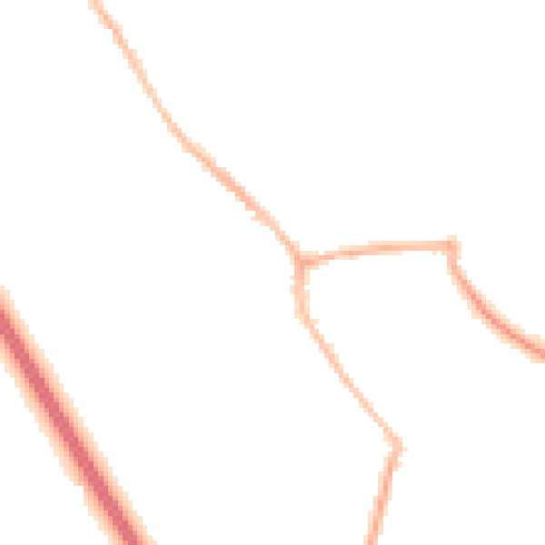 Night-time road noise heatmap for WA11 8DX
