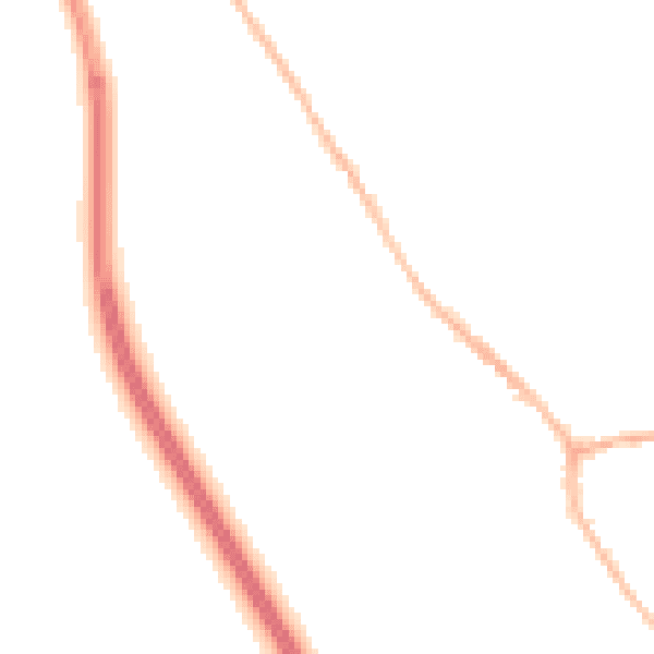 Night-time road noise heatmap for WA11 8DZ