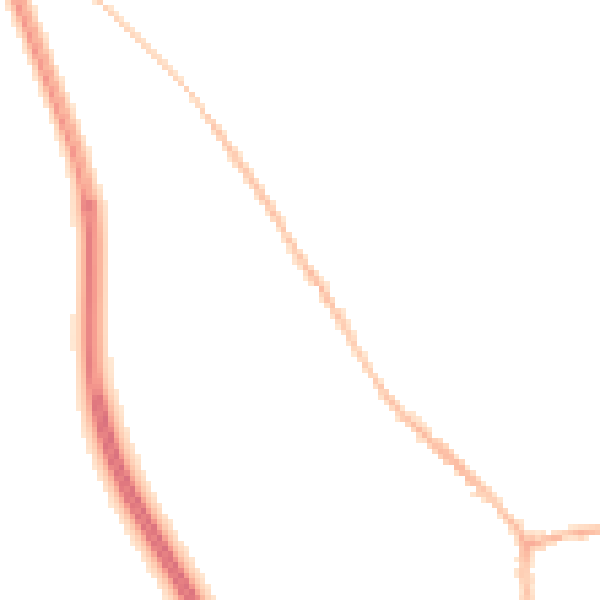 Night-time road noise heatmap for WA11 8GG
