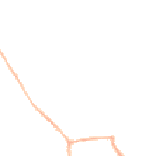 Night-time road noise heatmap for WA11 8JS