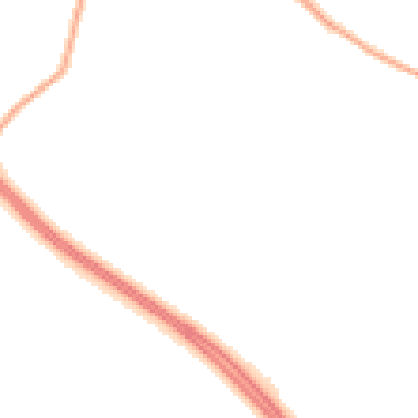 Night-time road noise heatmap for WA11 8QR