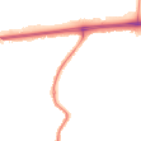 Night-time road noise heatmap for WA11 9LR