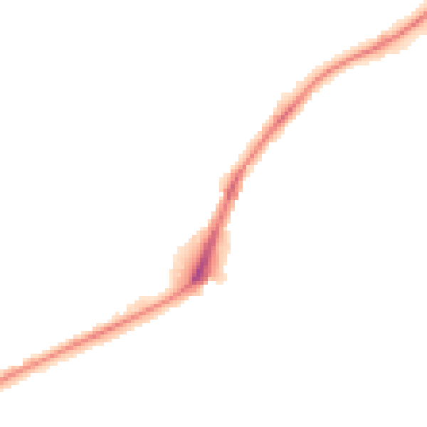 Night-time road noise heatmap for WA11 9PT