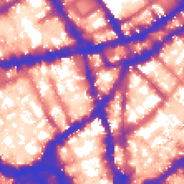 Daytime road noise heatmap for WC2H 0DT