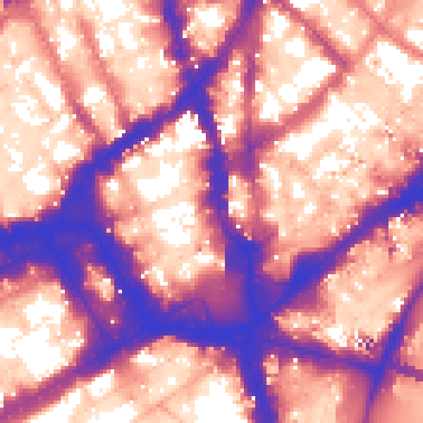 Daytime road noise heatmap for WC2H 0ET