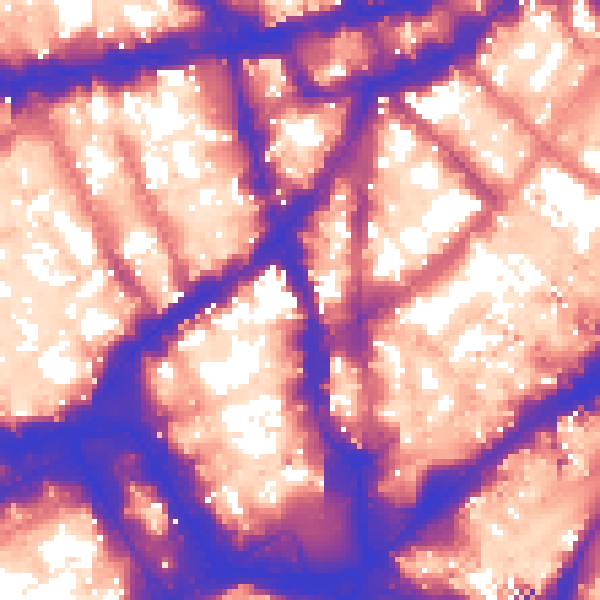 Daytime road noise heatmap for WC2H 0NE