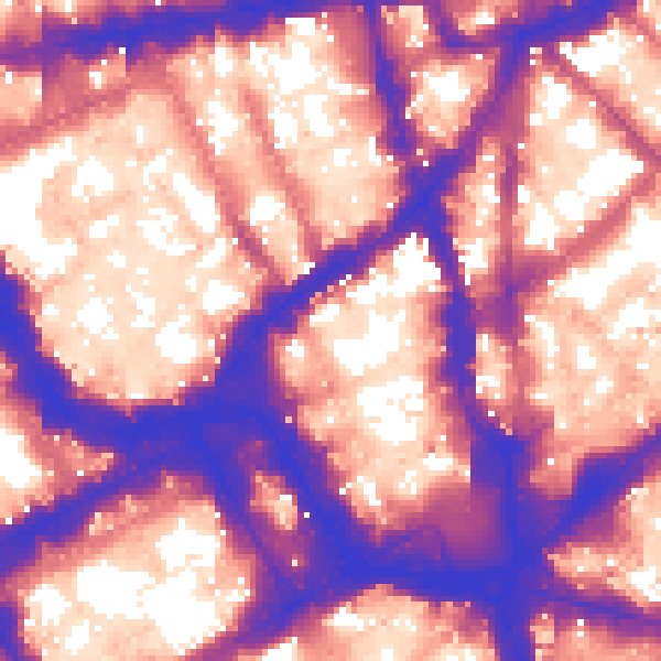 Daytime road noise heatmap for WC2H 7BF