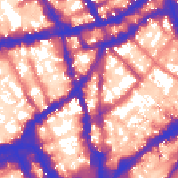 Daytime road noise heatmap for WC2H 9NP