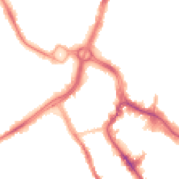 Night-time road noise heatmap for WD17 1AU