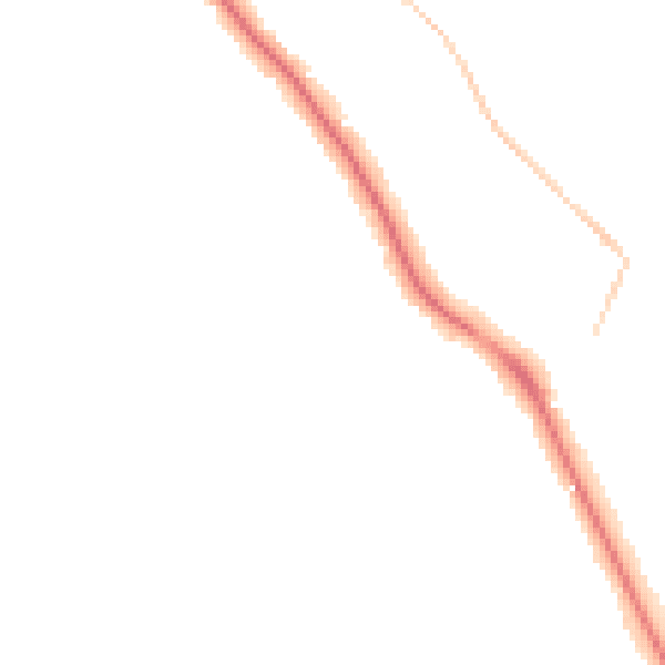 Night-time road noise heatmap for WD17 3DD