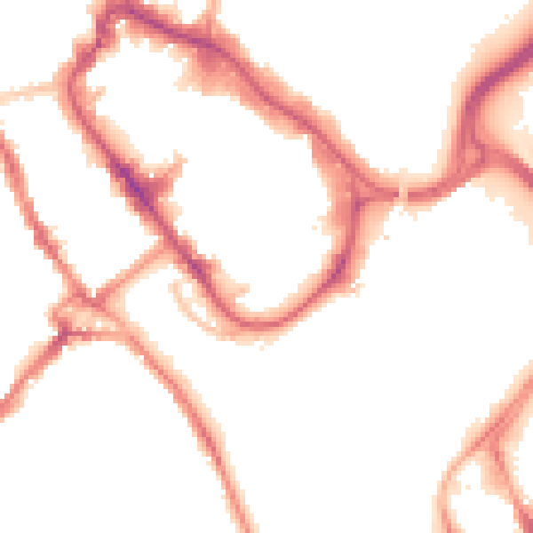 Night-time road noise heatmap for WD18 0AA
