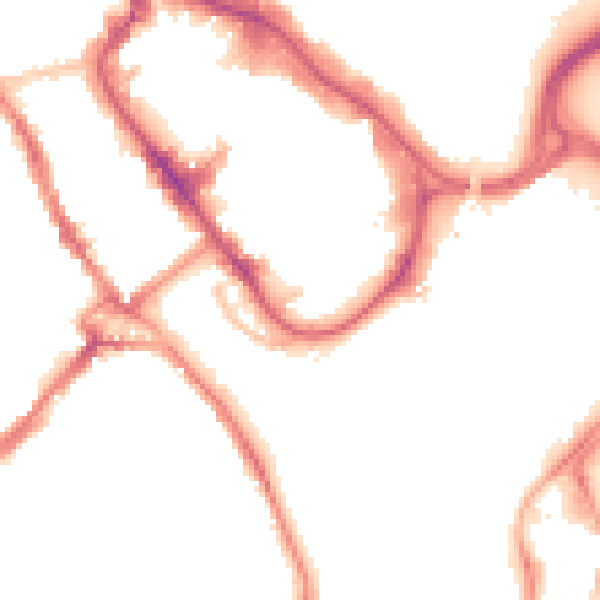 Night-time road noise heatmap for WD18 0AH