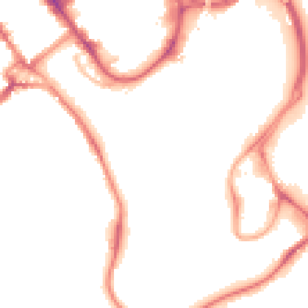Night-time road noise heatmap for WD18 0AZ