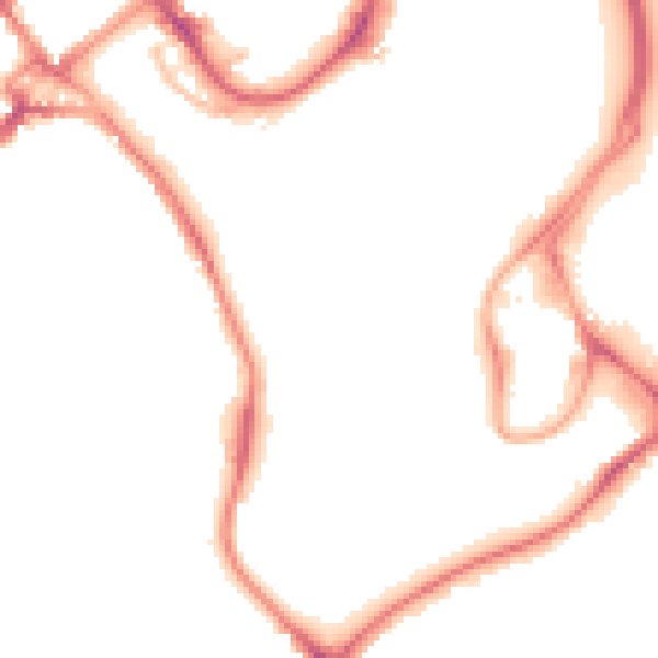 Night-time road noise heatmap for WD18 0BB