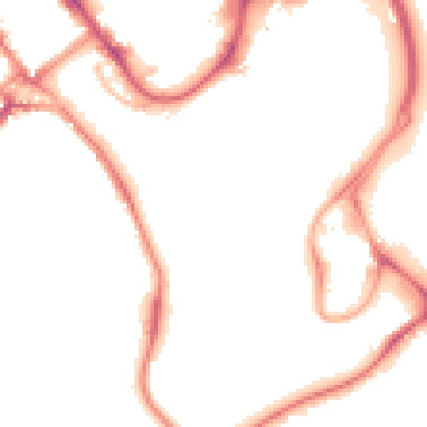 Night-time road noise heatmap for WD18 0BF