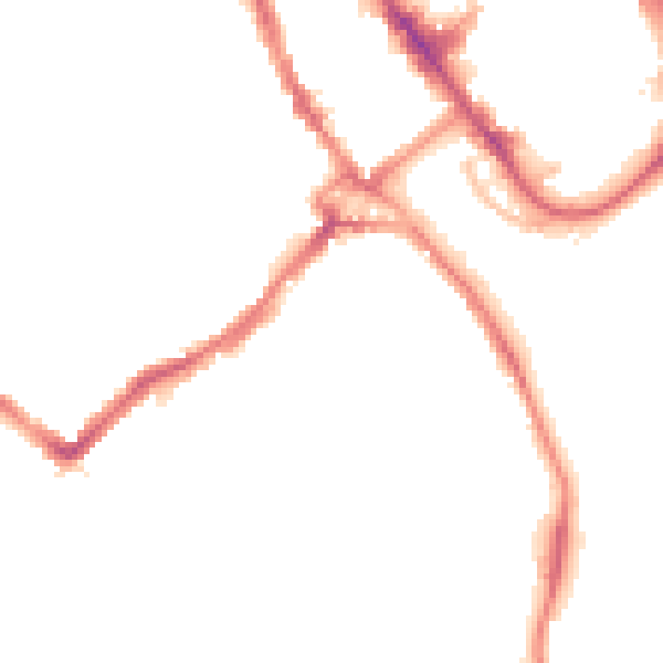 Night-time road noise heatmap for WD18 0DJ